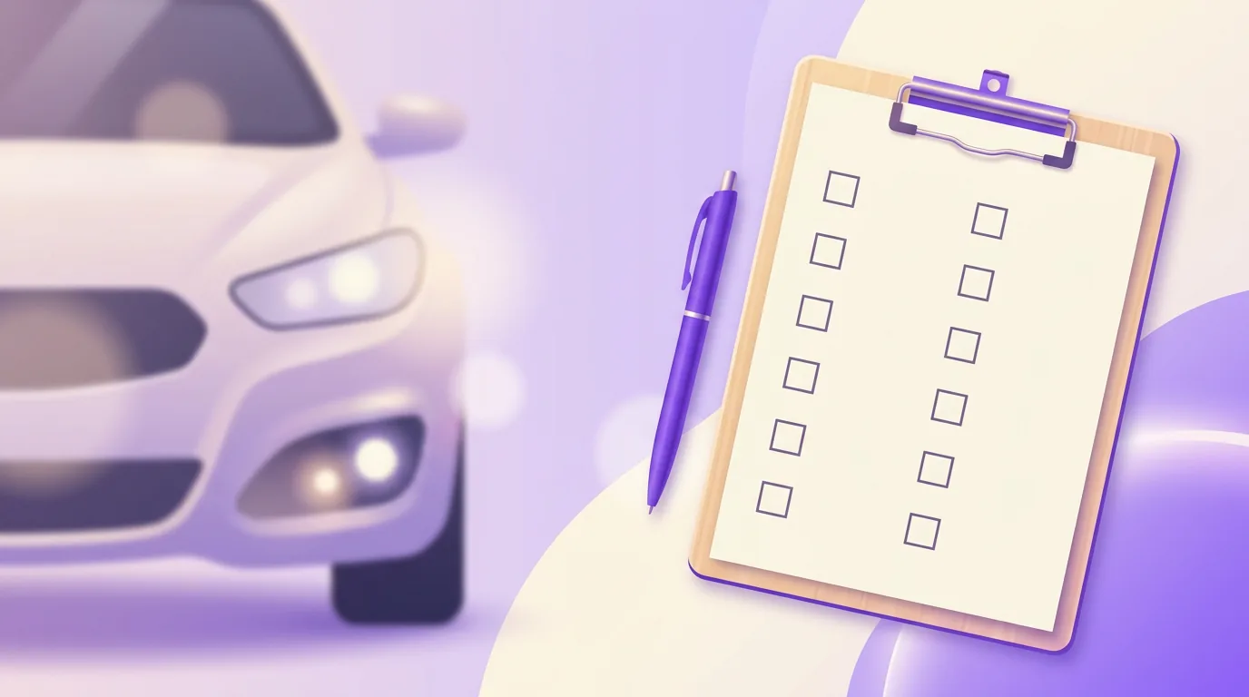 Symbolische Darstellung Kfz und Prüfliste, Teilkasko, 1200x720, WebP